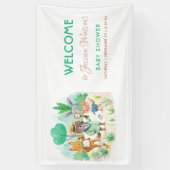 Kleiner Explorer-Walddetektor Kinderdusche Banner (Vertikal)