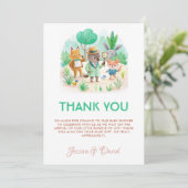 Kleiner Explorer-Walddetektor Kinderdusche Dankeskarte (Stehend Vorderseite)