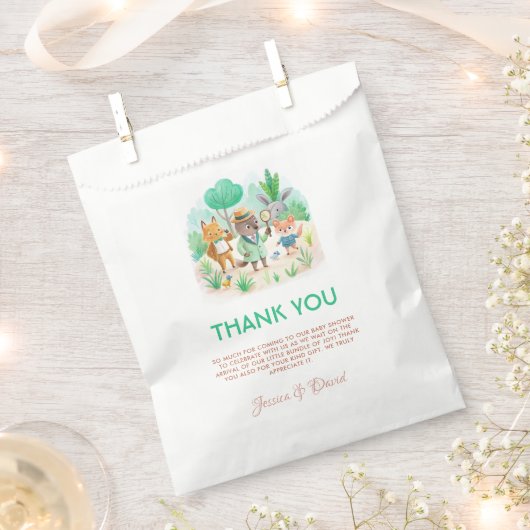 Kleiner Explorer-Walddetektor Kinderdusche Geschenktütchen (Ausgeschnitten)