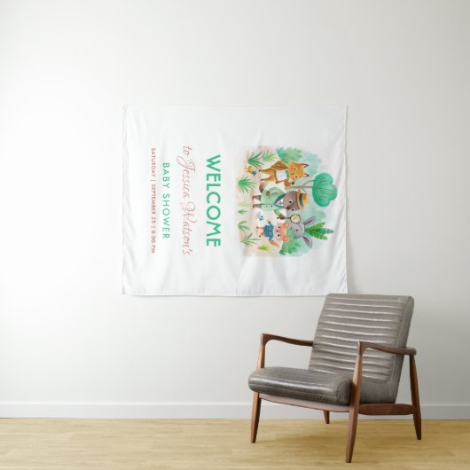 Kleiner Explorer-Walddetektor Kinderdusche Wandteppich (Beispiel (Horizontal))