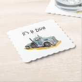 Kleiner Fahrer unterwegs Untersetzer (angewinkelt)