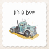 Kleiner Fahrer unterwegs Untersetzer (Vorderseite)