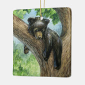 Kleiner fauler Bär Keramikornament (Links)