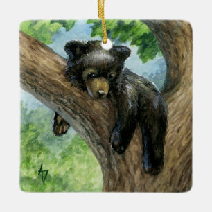 Kleiner fauler Bär Keramikornament