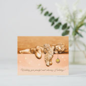 Kleiner Feiertagengel Feiertagspostkarte (Stehend Vorderseite)