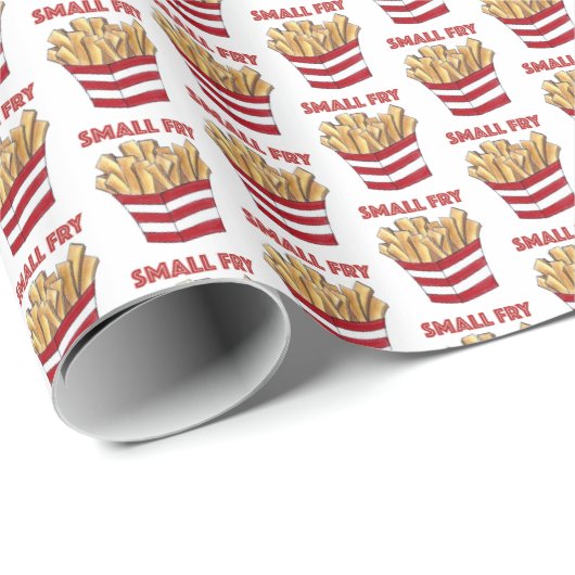 Kleiner Feinschmecker Französisch Fries Food Baby Geschenkpapier (Rolleneckpunkt)