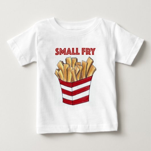 KLEINER Feinschmecker FRJ Pommes Frites Kartoffeln Baby T-shirt (Vorderseite)