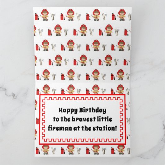 Kleiner Feuermann Karte (Innenseite)