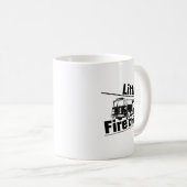 Kleiner Feuerwehrmann der kleinen Jungen Kaffeetasse (VorderseiteRechts)