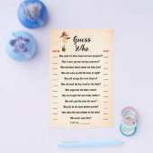 Kleiner Feuerwehrmann schätzt die "Who Baby Shower Flyer (Einzeln)