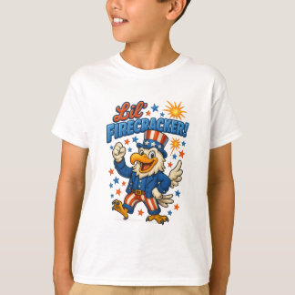 Kleiner Feuerwerk-Klassischer-Freiheits-Adler T-Shirt