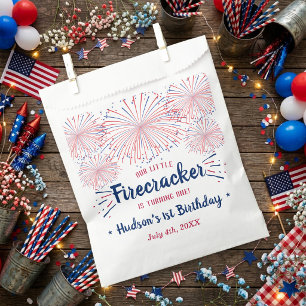 Kleiner Feuerwerkskörper 4. Juli 1. Geburtstag Geschenktütchen