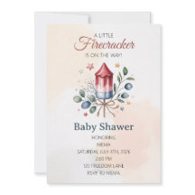 Kleiner Feuerwerkskörper 4. Juli Baby Shower