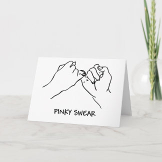 Kleiner Finger schwören Karte