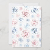 Kleiner Firecracker auf dem Weg Babydusche Party Einladung (Rückseite)