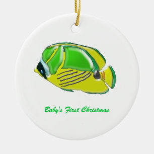 Kleiner Fisch, Baby's First Christmas Keramikornament