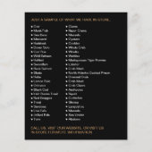 Kleiner Fisch, Fischmonger/Ehefrau, Fischmarktwerb Flyer (Hinten)