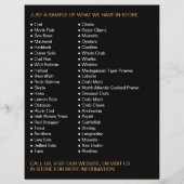 Kleiner Fisch, Fischmonger/Ehefrau, Fischmarktwerb Flyer (Hinten)