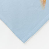 Kleiner Fisch großer Schatten Fleecedecke (Ecke)