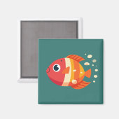 kleiner Fisch Magnet (Vorderseite/Rückseite)