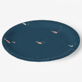 Kleiner Fisch-Party-Versorgungs-Papier-Teller Pappteller (Schrägansicht)