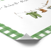 Kleiner Fischer Baby Foto Gästebuch (Ecke)