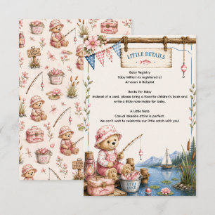 Kleiner Fischer-Baby-Party Kleine Details Begleitkarte