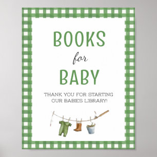 Kleiner Fischer Baby Shower Bücher für Baby  Poster
