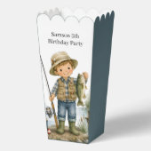 Kleiner Fischerjunge Geburtstagsfeier Geschenkschachtel (Rückseite)