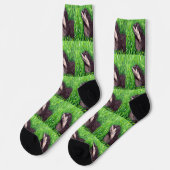 Kleiner Fischotter-Maler Socken (Linkes Detail)