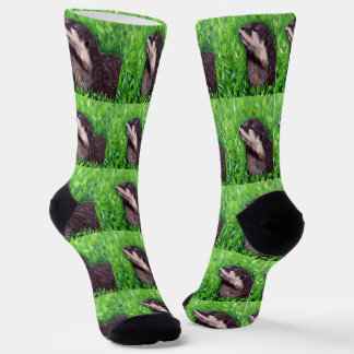 Kleiner Fischotter-Maler Socken