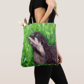 Kleiner Fischotter-Maler Tasche (Von Nahem)