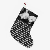 kleiner flauschiger Weihnachtsstrumpf (Vorderansicht (hängend))