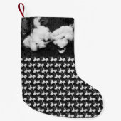 kleiner flauschiger Weihnachtsstrumpf (Vorderseite)