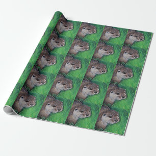 Kleiner Flussotter-Maler Geschenkpapier