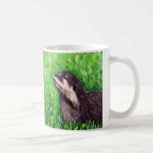 Kleiner Flussotter-Maler Kaffeetasse
