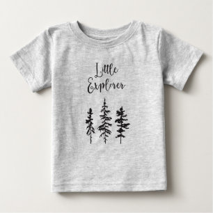 Kleiner Forscher, Waldbaum-Baby-Shirt Baby T-shirt