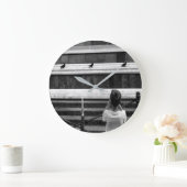 Kleiner Fotograf Große Wanduhr (Zuhause)