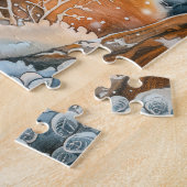 Kleiner Fox im Schneewald Puzzle (Seite)