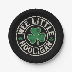 Kleiner Frechdachs Kleeblatt St. Patrick's Day Pappteller