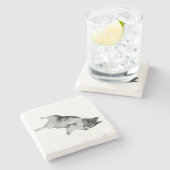 Kleiner Frieden Steinuntersetzer (Seitenansicht)