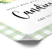 Kleiner Frosch - erraten Sie wie viele Bonbons Poster (Ecke)