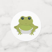 Kleiner Frosch macht ein Süße Tier zum ersten Gebu Konfetti (Klein Vorderseite)