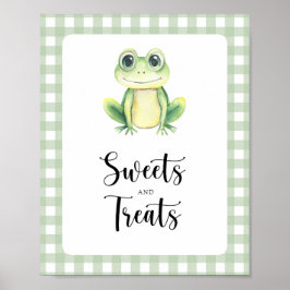 Kleiner Frosch - Süßigkeiten und Leckereien Babydu Poster