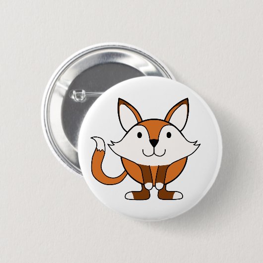 Kleiner Fuchs Button (Vorne & Hinten)