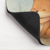 Kleiner Fuchs im Regen Mousepad (Ecke)