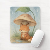 Kleiner Fuchs im Regen Mousepad (Mit Mouse)