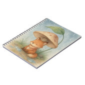 Kleiner Fuchs im Regen Notizblock (Linke Seite)