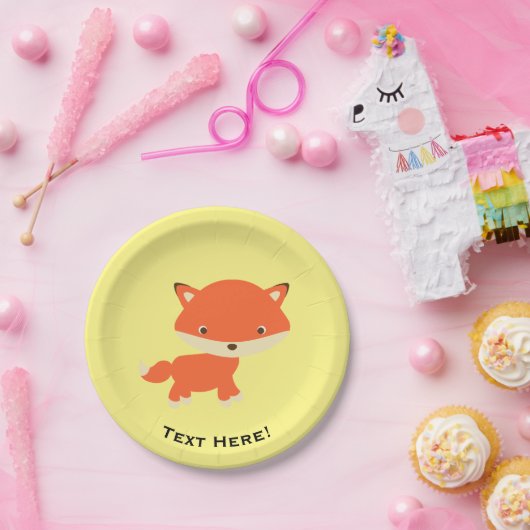 Kleiner Fuchs Pappteller (Party)