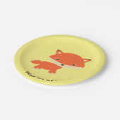 Kleiner Fuchs Pappteller (Schrägansicht)